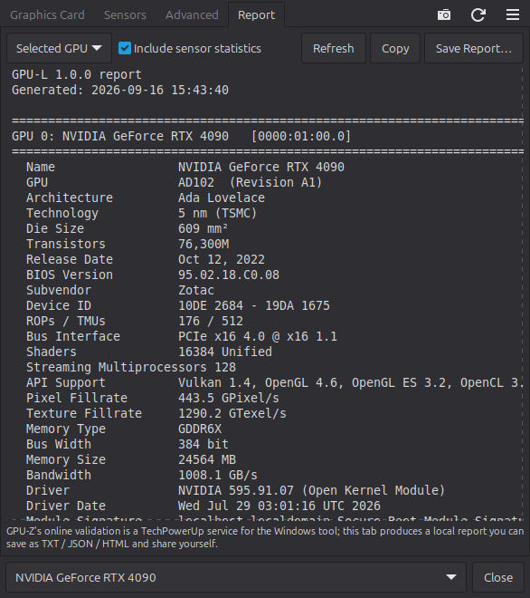GPU-L screenshot