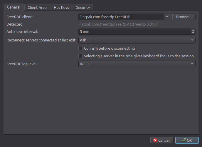 RDPMan screenshot