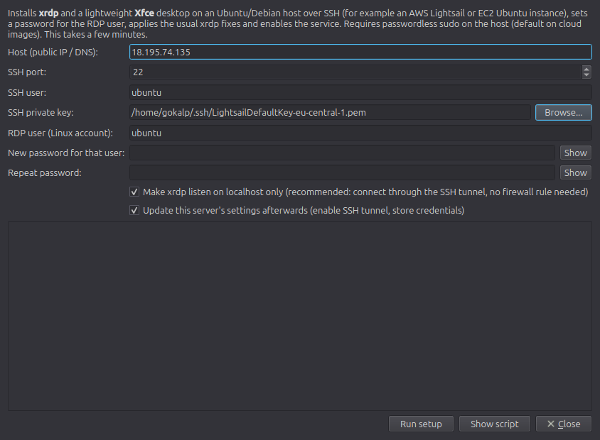 RDPMan screenshot