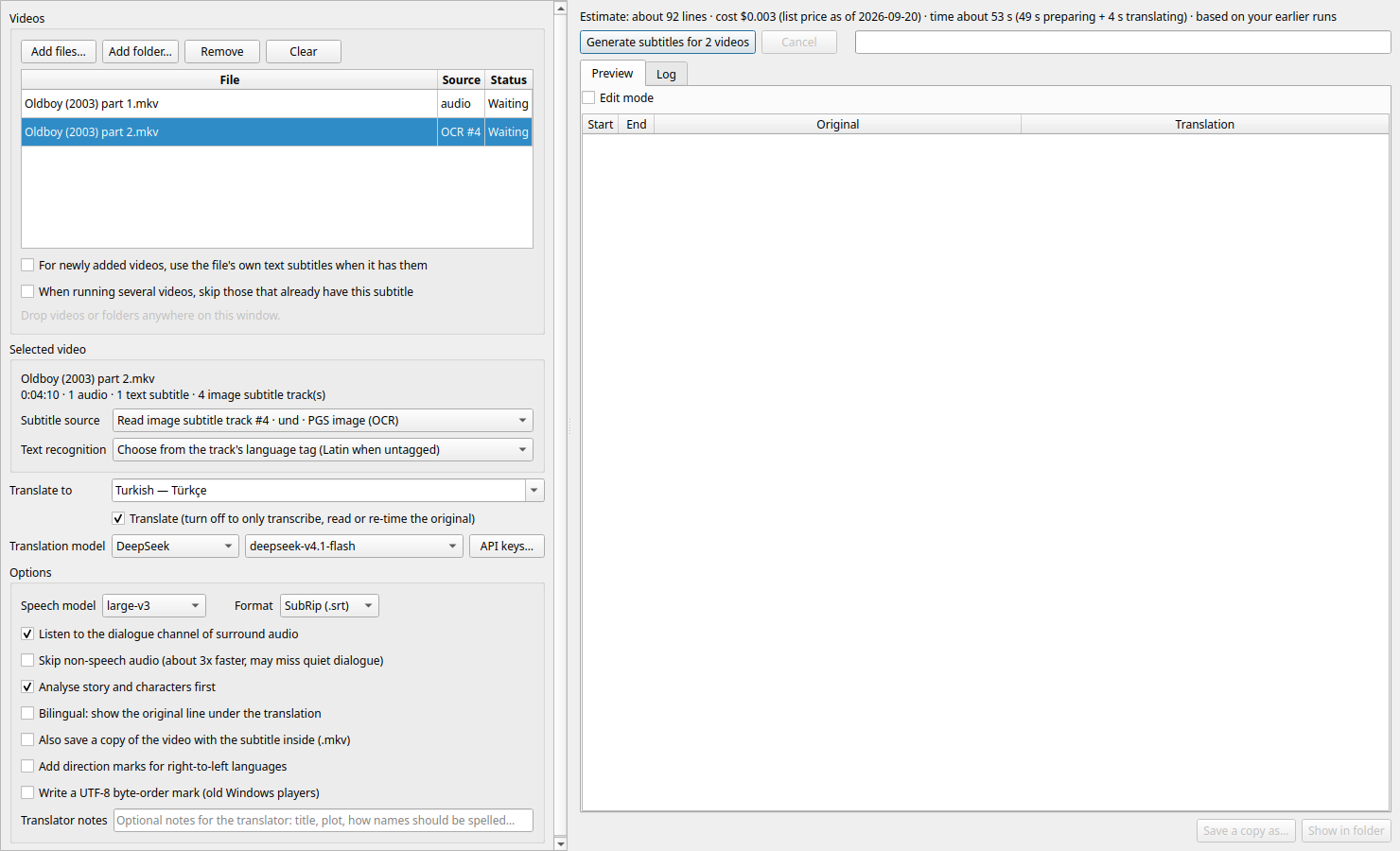 Auto Subtitle Generator screenshot