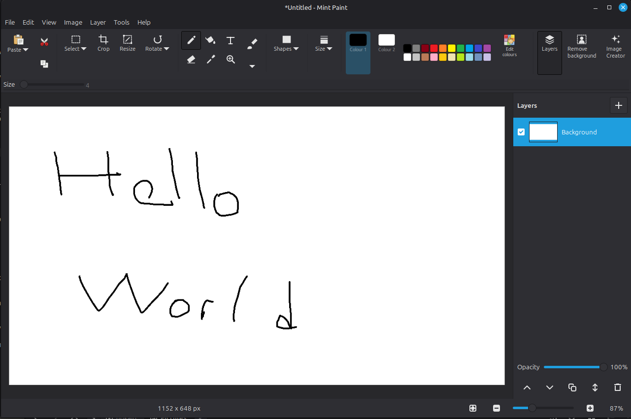 Mint Paint screenshot